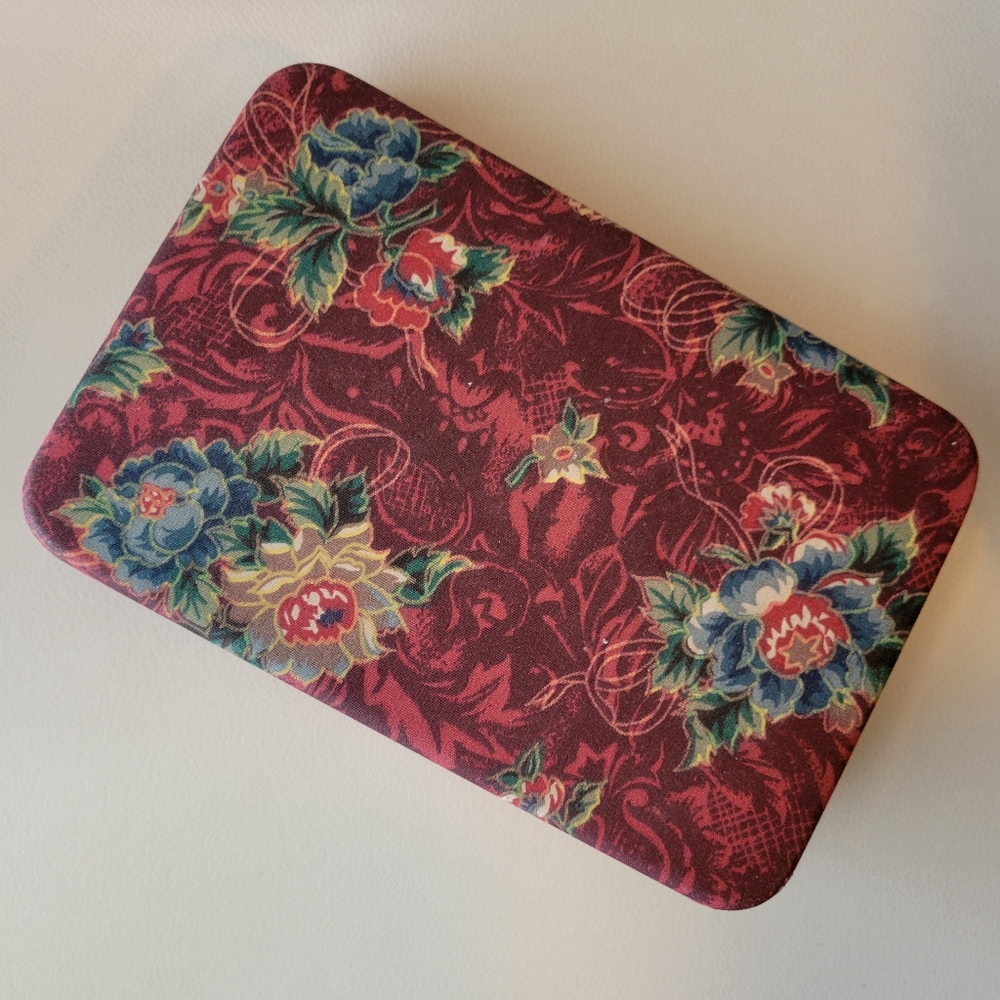 Jewelry Storage Organizer Case ~ Floral ~ Multi-Use ~ GUC ~ Travel ~ 90s - Y2K